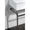 Kingston Brass 39 Porcelain Console Sink with Stainless Steel Legs 8 Centers, WhitePolished Chrome VPB3917W1ST - alternate 4